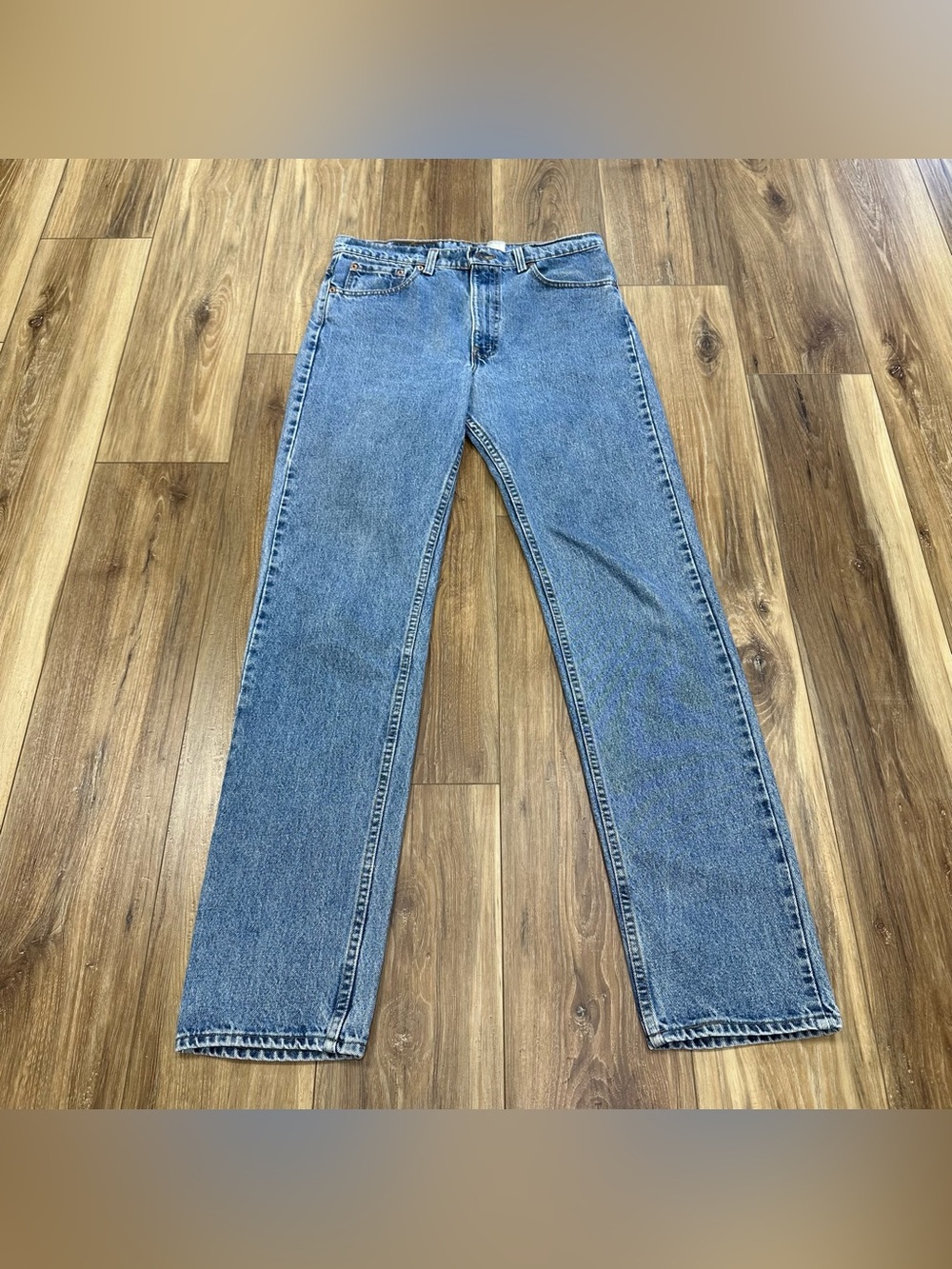 Vintage 90s Levi’s 505 Straight Leg 100% Cotton Denim Jeans USA Made, 34x36